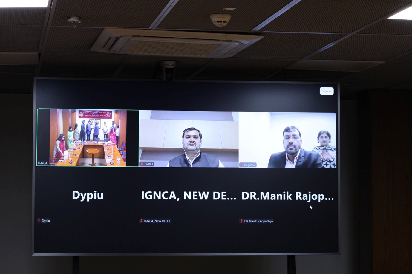 MoU Signed Between IGNCA and CoE-IKS, DYPIU - Photo 3