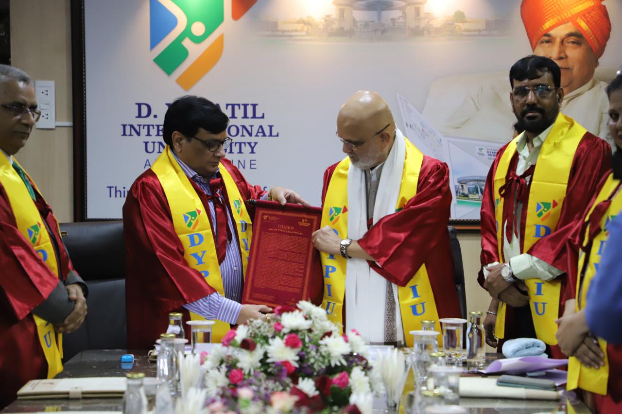 Dr. Pramod Chaudhari Conferred Honorary Doctorate by DYPIU - Photo 1