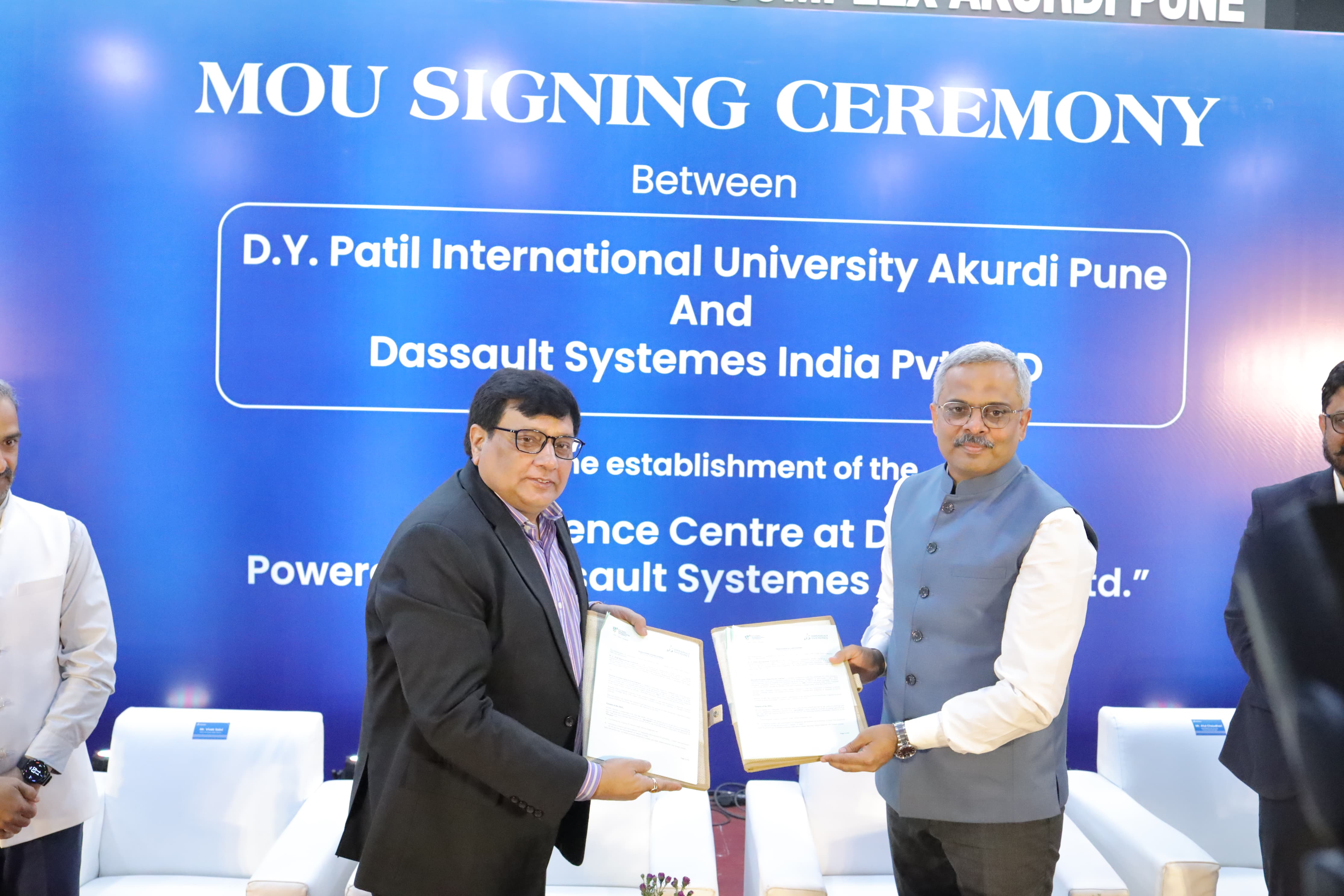 MoU Signing Ceremony between DYPIU and Dassault Systèmes India Pvt. Ltd. - Photo 2