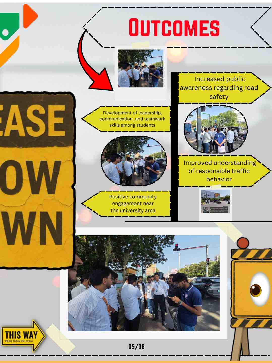 SoCSEA Organizes Social Outreach Activity “Traffic Mitra” to Promote Road Safety Awareness - Photo 2