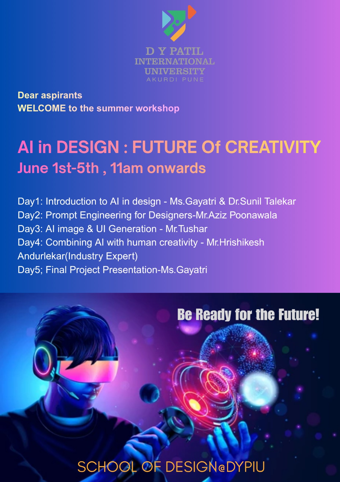 Summer School – Workshop – AI in Design: Future of Creativity. - Photo 2
