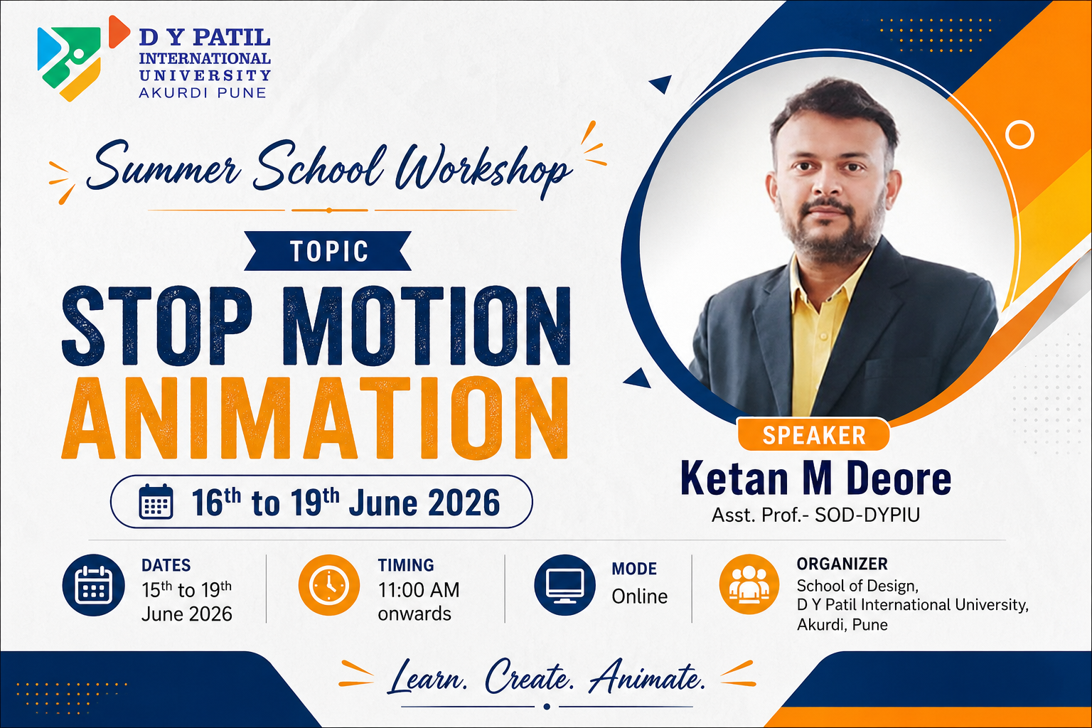 Summer School – Workshop – Stop Motion Animation Technique