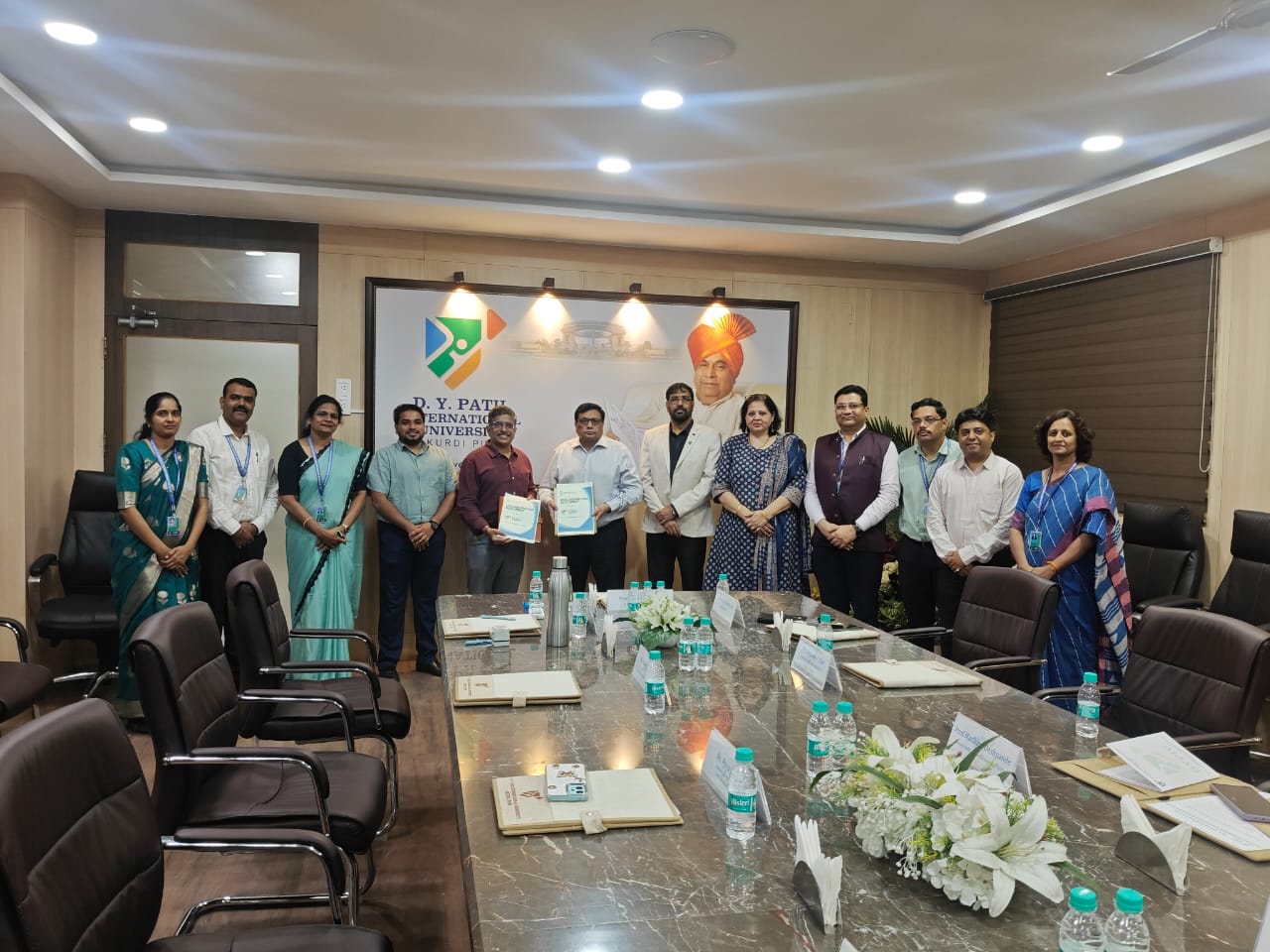 MoU Signing Ceremony between  D Y Patil International University and Inter Institutional Inclusive Innovations Center (i4C)