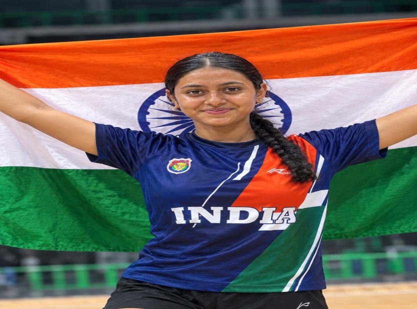 DYPIU Student Rukhsar Shaikh Leads India to Gold at India vs Sri Lanka Open Roll Ball Championship 2026 - Photo 1