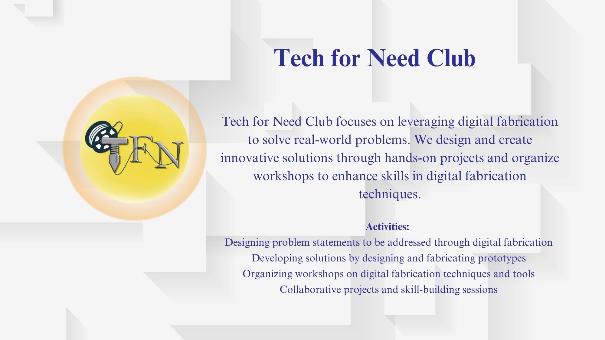 Tech for Need